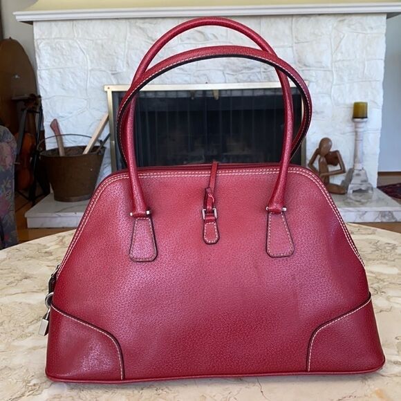 Faux Leather Alma Style Kelly Satchel Bag - Picture 2 of 10